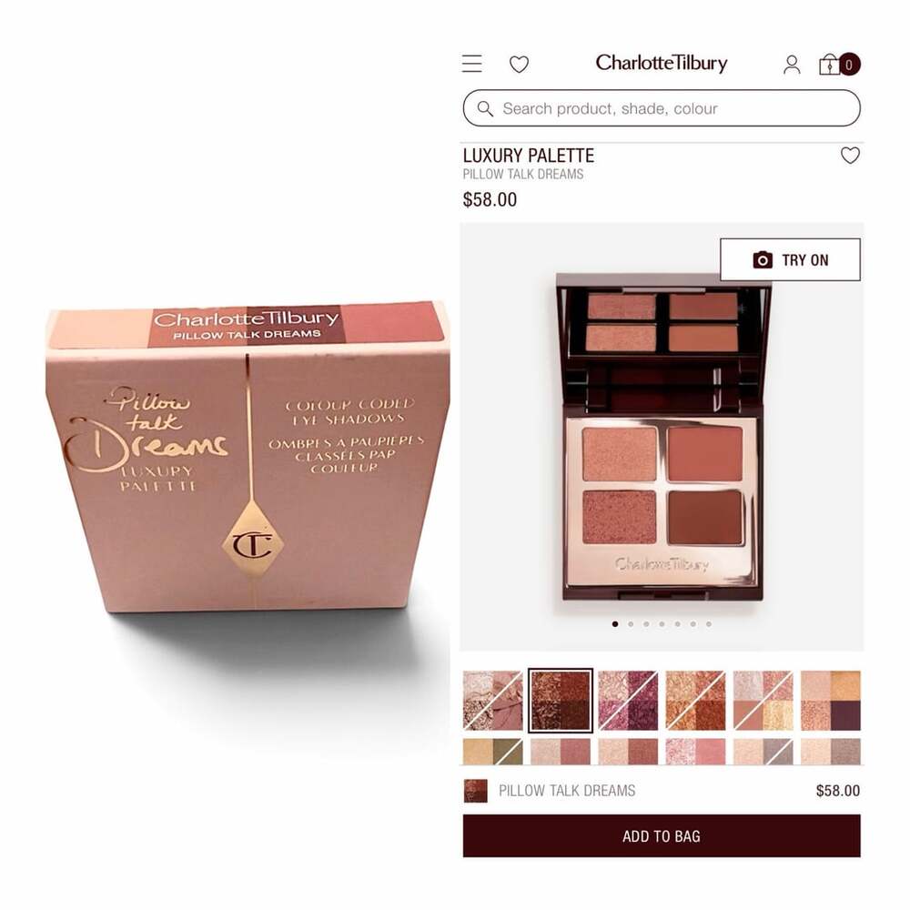 Charlotte Tilbury Luxury Palette Pillow Talk Dreams